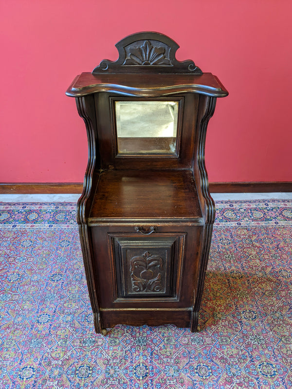 Victorian Mahogany Fall Front Coal Purdonium