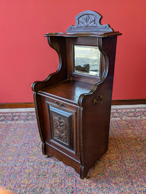 Victorian Mahogany Fall Front Coal Purdonium