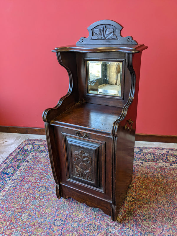 Victorian Mahogany Fall Front Coal Purdonium