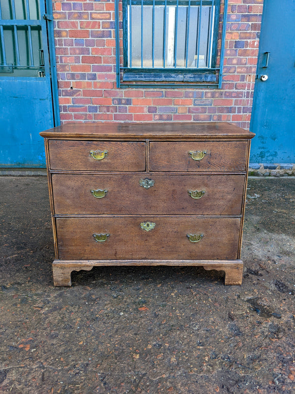 Antique Mid 19th Century Oak Chest of Drawers