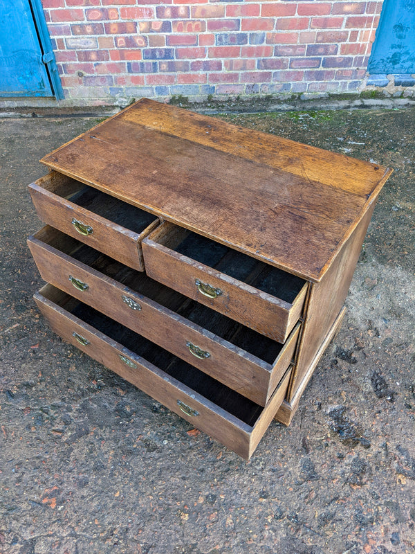 Antique Mid 19th Century Oak Chest of Drawers