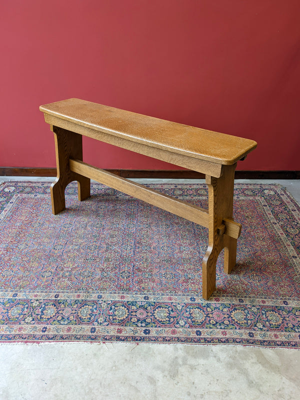 Mid Century Light Oak Hall Bench