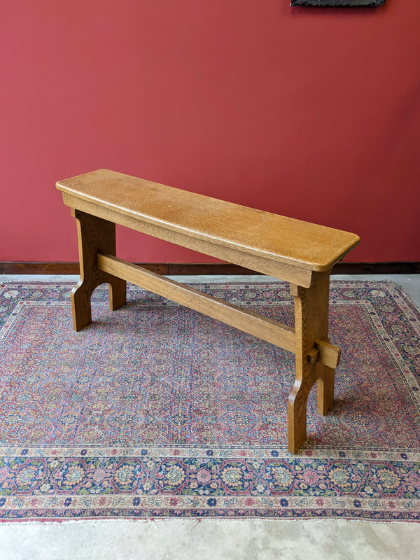 Mid Century Light Oak Hall Bench