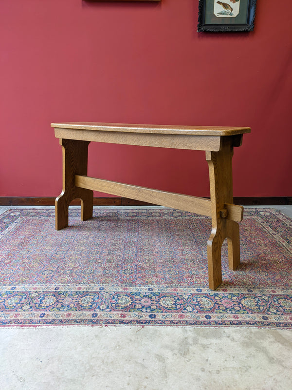 Mid Century Light Oak Hall Bench