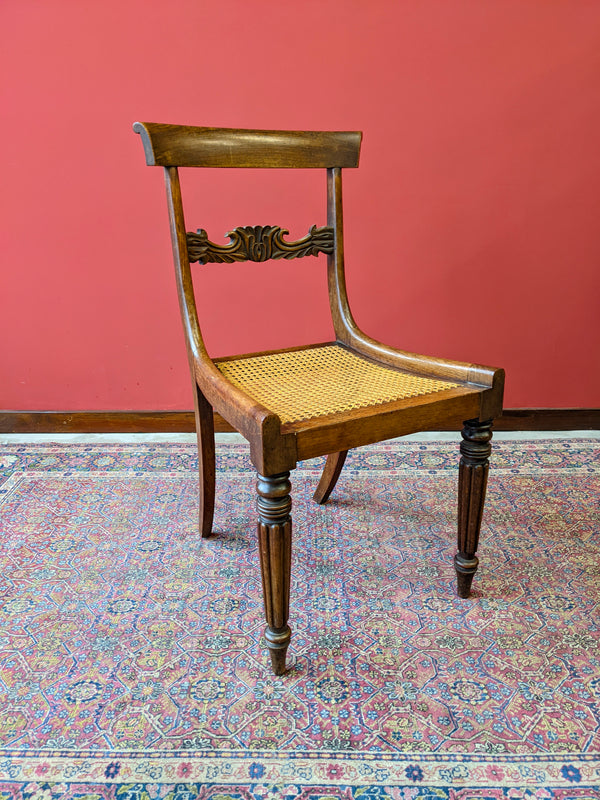 Pair of Antique Mahogany Regency Hall Chairs