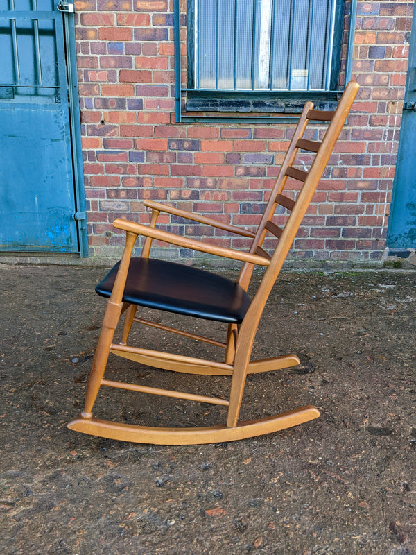 Mid Century Teak Rocking Chair