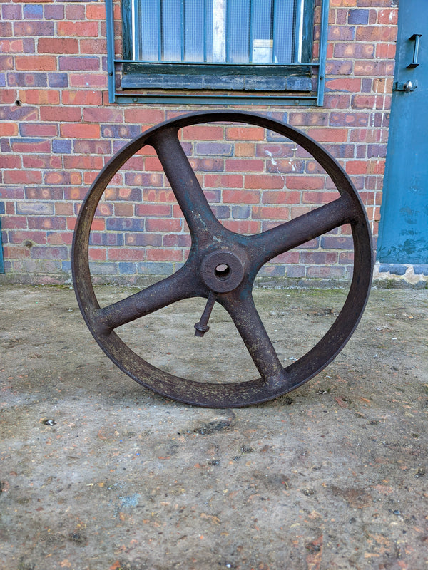 Large Antique Cast Iron Wheel