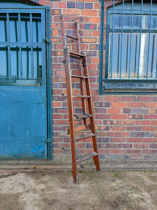 Vintage Patent Safety Ladder Company Extending Ladder