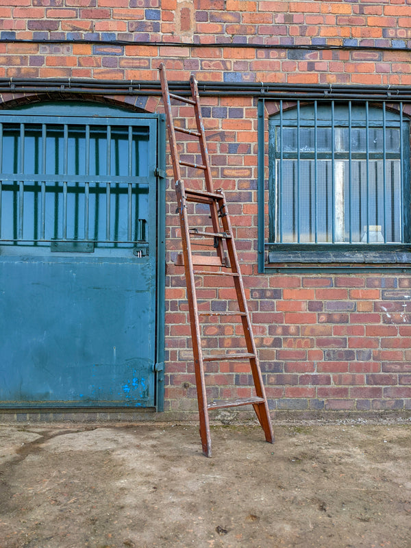 Vintage Patent Safety Ladder Company Extending Ladder
