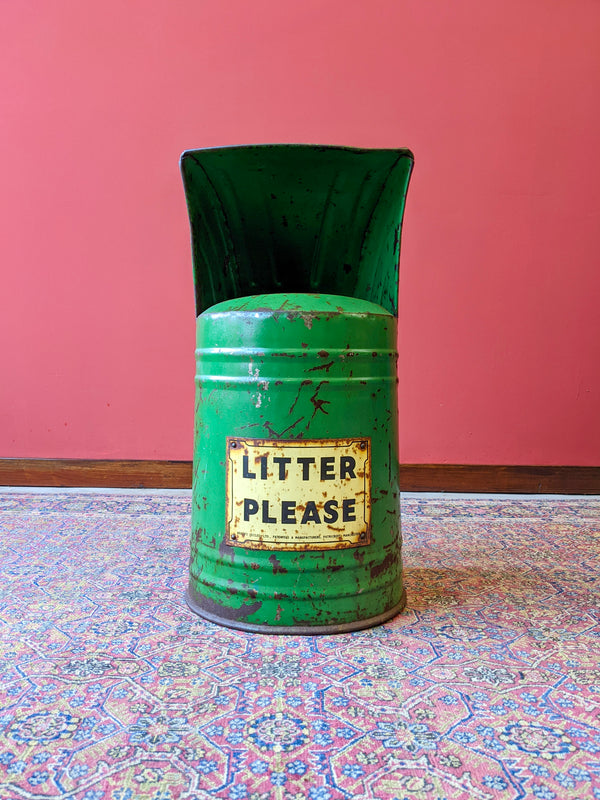 Vintage Manchester Litter Bin
