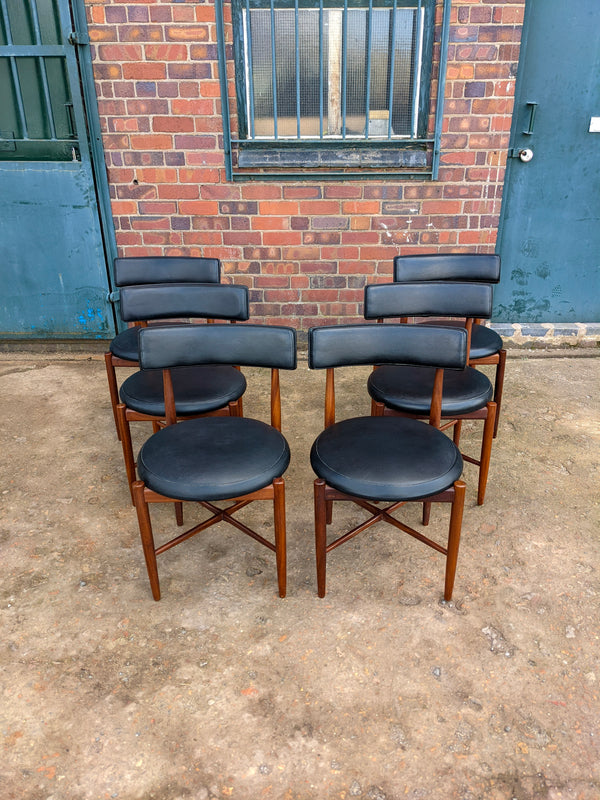 Set of 6 Teak G Plan Fresco Dining Chairs