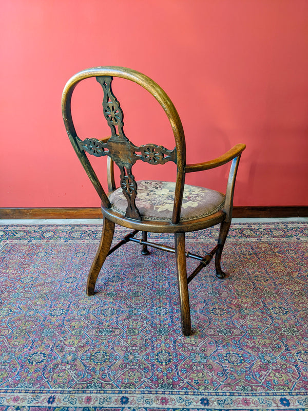 Antique Country Tapestry Chair