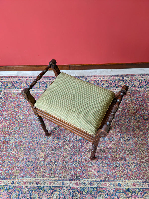 Antique Mahogany Piano Stool