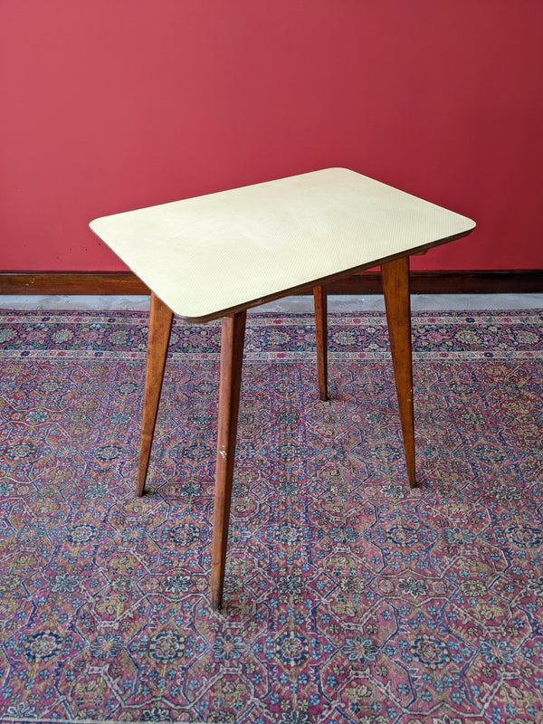 Tall Mid Century Formica Side Table