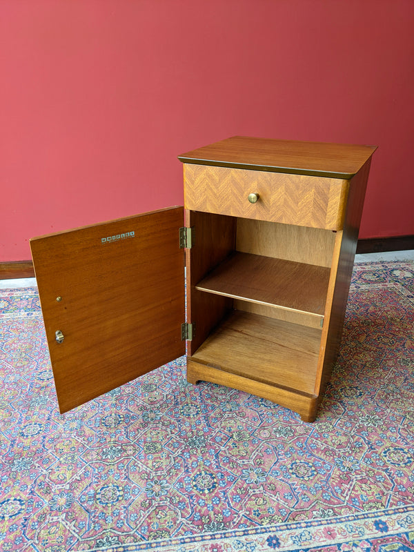 Pair of Uniflex Mid Century Teak Bedside Cabinets / Bedside Tables