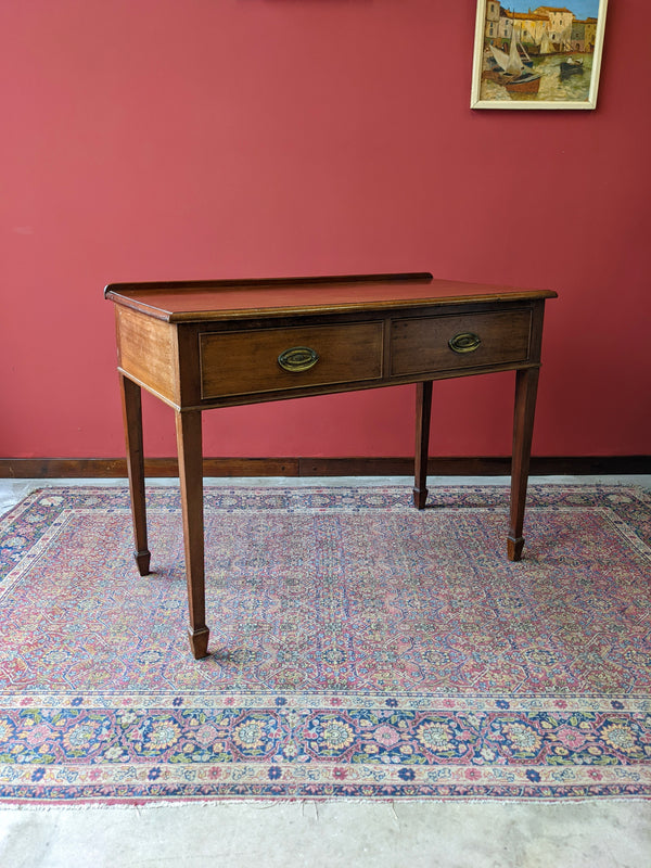 Antique Mahogany Hall Table / Small Ladies Desk / Console Table