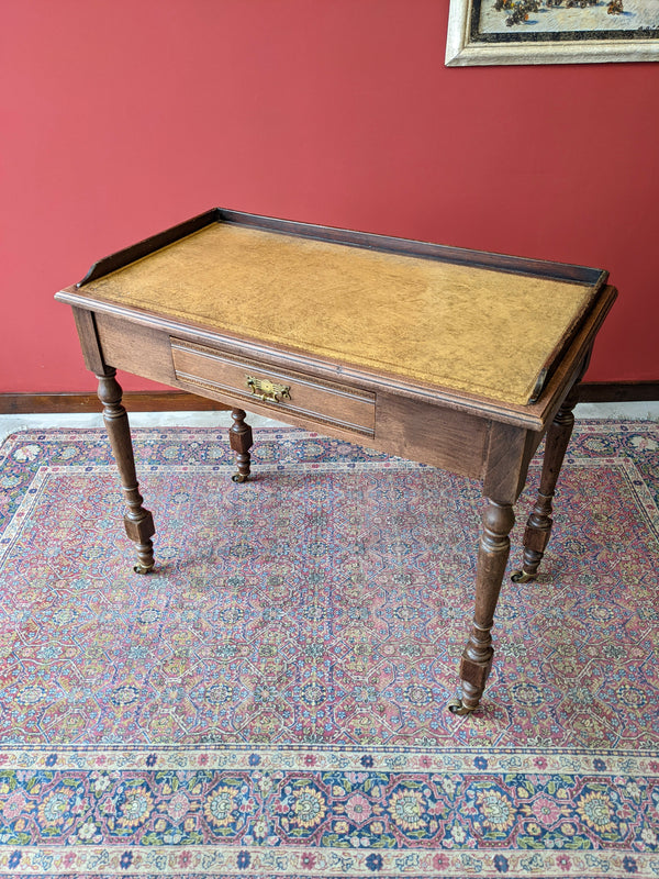 Small Antique Oak Writing Desk / Ladies Desk