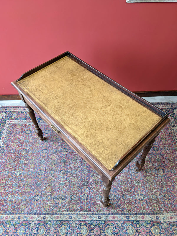 Small Antique Oak Writing Desk / Ladies Desk