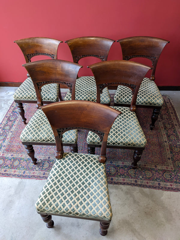 Set of Six Mid 19th Century Mahogany Dining Chairs