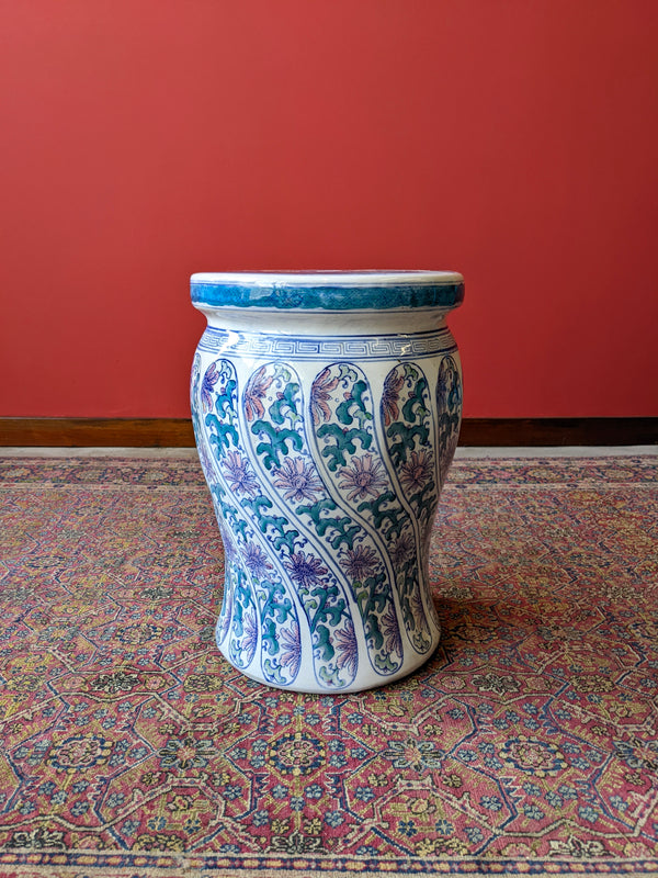 Vintage Oriental Porcelain Stool