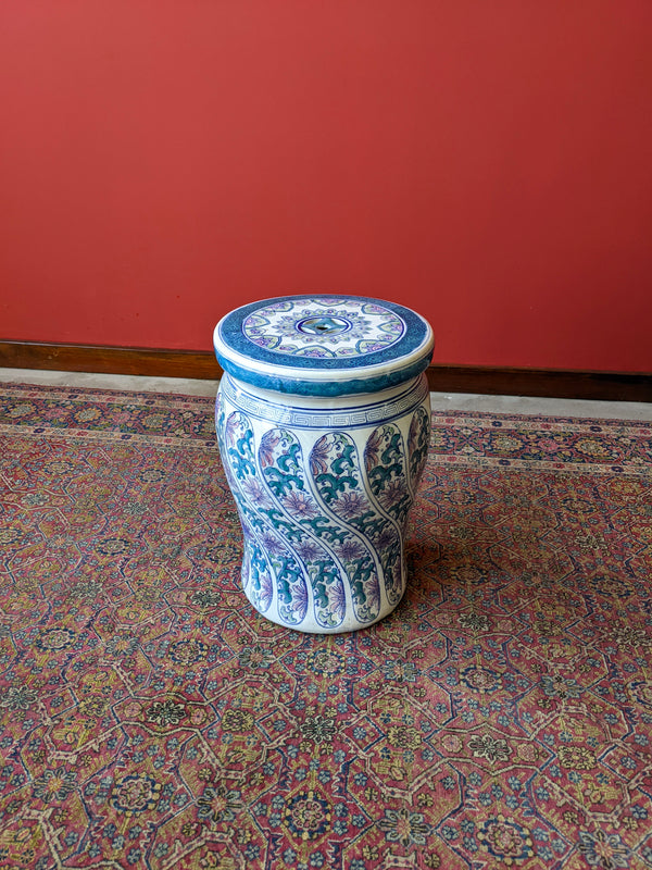 Vintage Oriental Porcelain Stool
