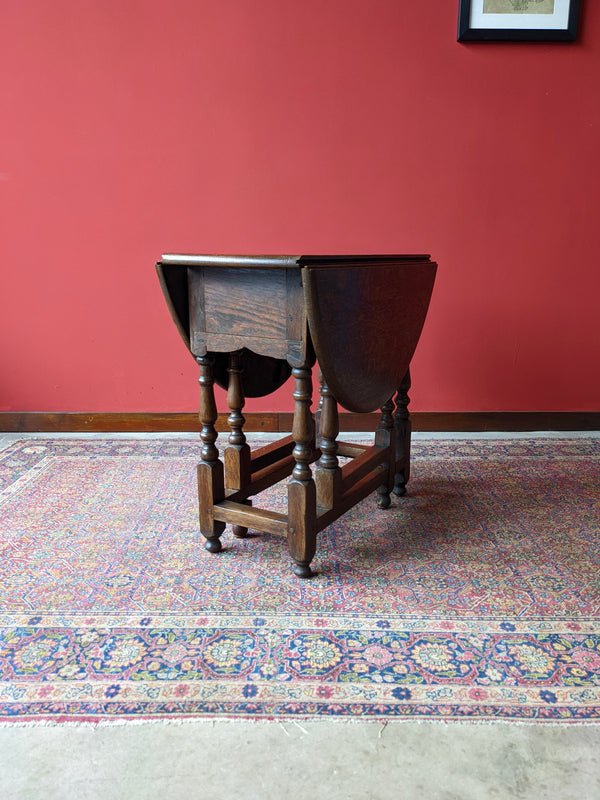 Antique Georgian Oak Gateleg Occasional Table