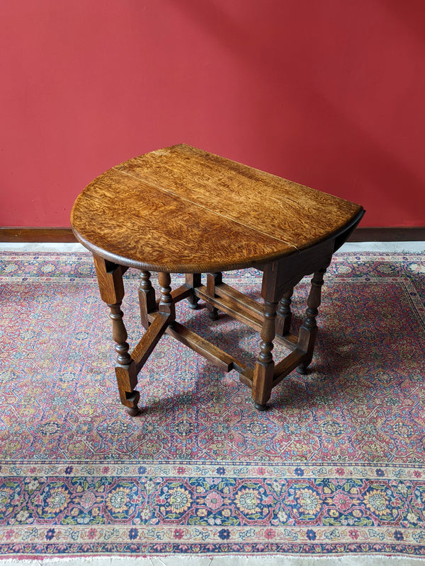 Antique Georgian Oak Gateleg Occasional Table