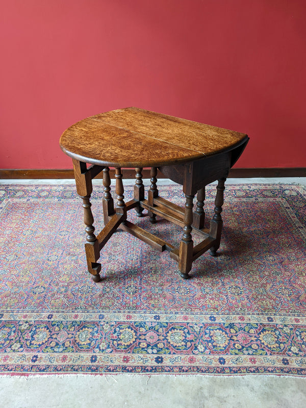 Antique Georgian Oak Gateleg Occasional Table