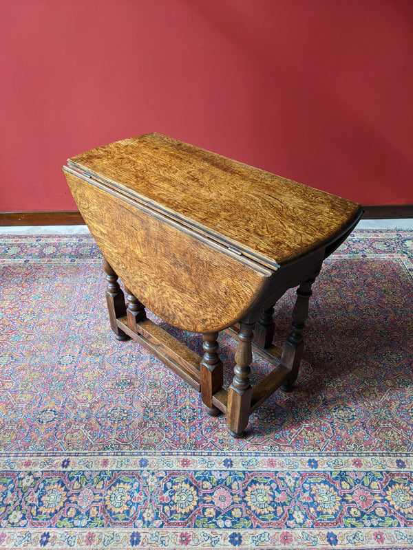 Antique Georgian Oak Gateleg Occasional Table