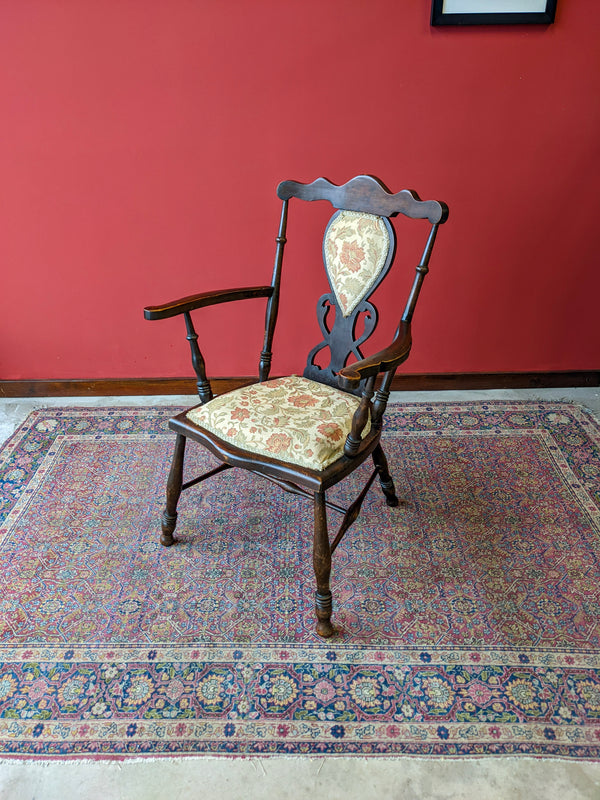 Antique 19th Century Welsh Elm Elbow Chair