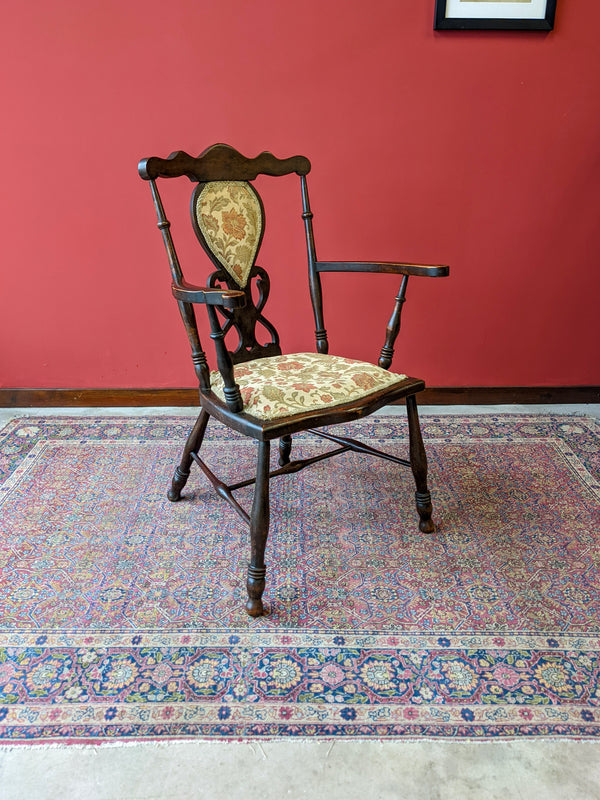 Antique 19th Century Welsh Elm Elbow Chair