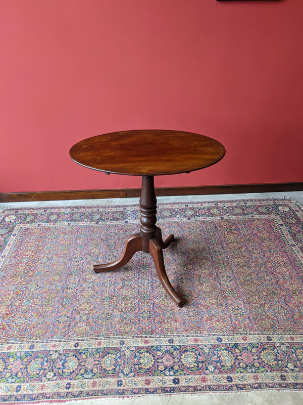 Antique 19th Century Mahogany Oval Tilt Top Table