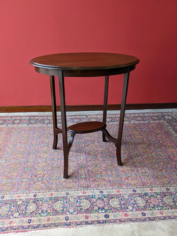 Antique Edwardian Oval Side Table / Occasional Table