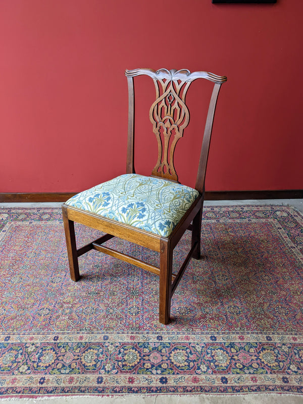 Antique Mahogany Chippendale Commode Chair Circa 1760