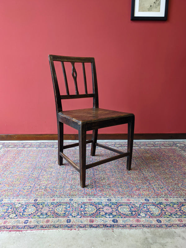 Antique Georgian Oak Side Chair