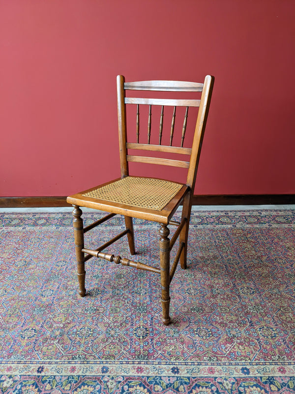 Pair of Victorian Cane Seat Country Chairs
