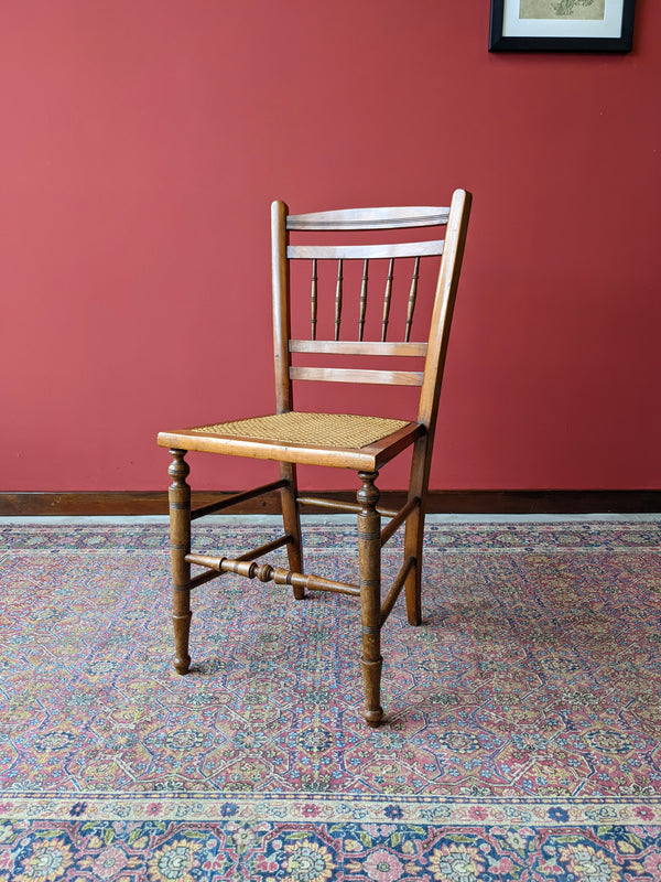 Pair of Victorian Cane Seat Country Chairs