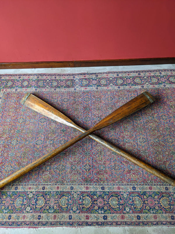 Authentic Antique Pair of Boat Oars