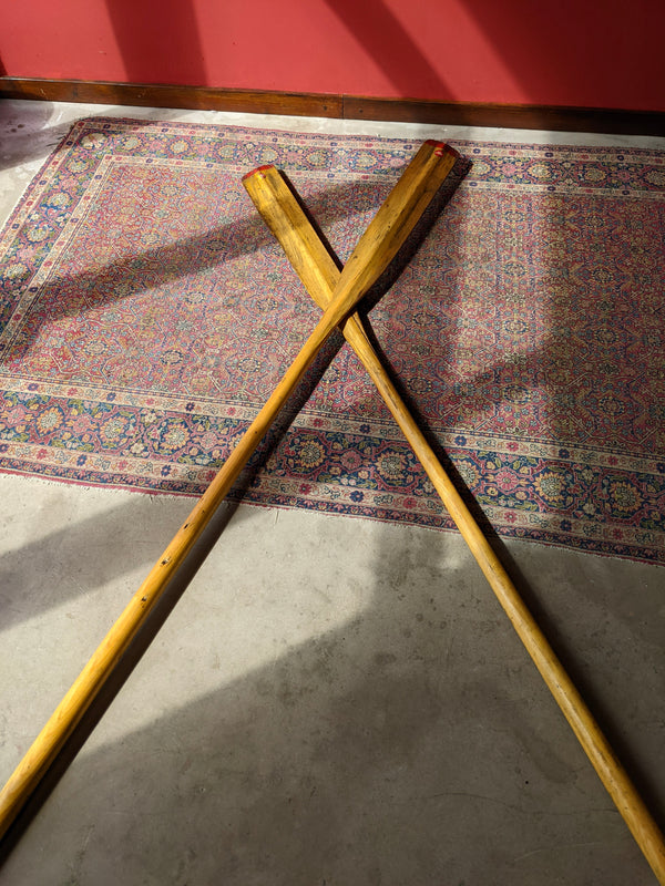 Authentic Used Pair of Vintage Boat Oars by Lahna