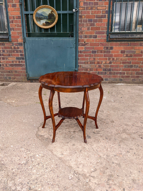 Antique Victorian Mahogany Circular Side Table