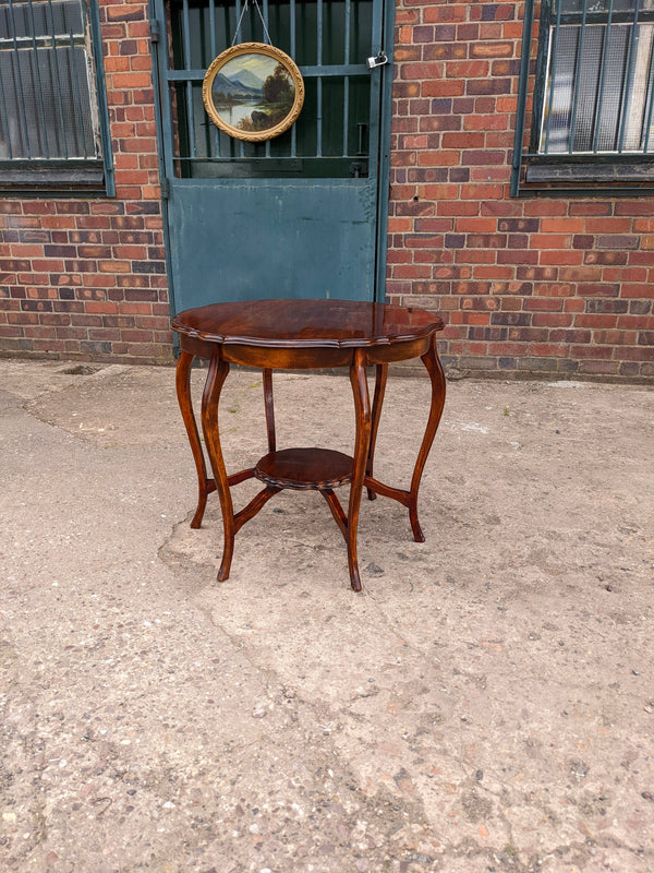 Antique Victorian Mahogany Circular Side Table