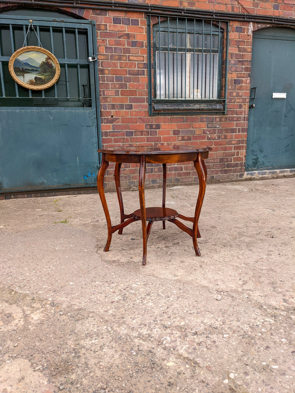 Antique Victorian Mahogany Circular Side Table