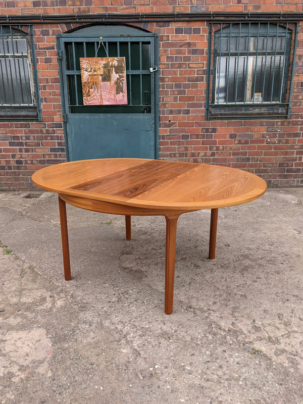 Mid Century Nathan Extending Blonde Teak Dining Table