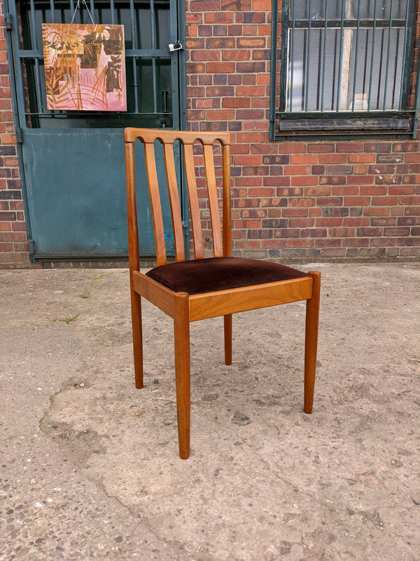 Mid Century Modern Set of 6 Meredew Teak Dining Chairs