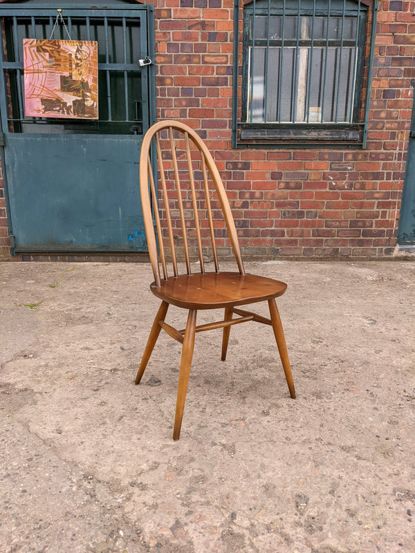 Set of 6 Mid Century Ercol Quaker Dining Chairs