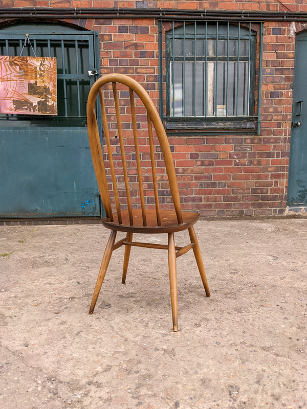 Set of 6 Mid Century Ercol Quaker Dining Chairs