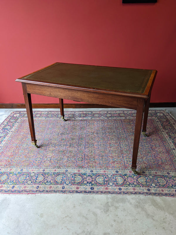 Antique 19th Century Mahogany Leather Top Desk