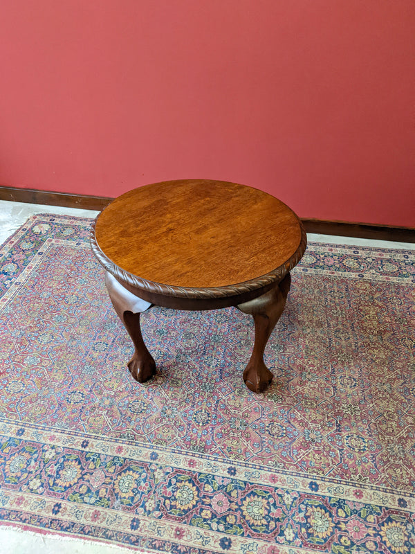 Vintage Circular Ball & Claw Coffee Table