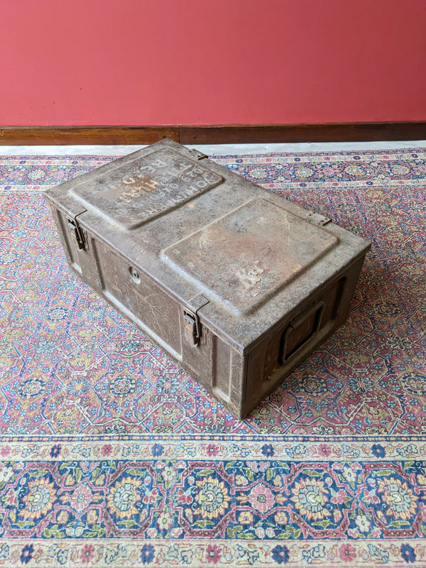 Vintage Military World War 2 Metal Storage Box