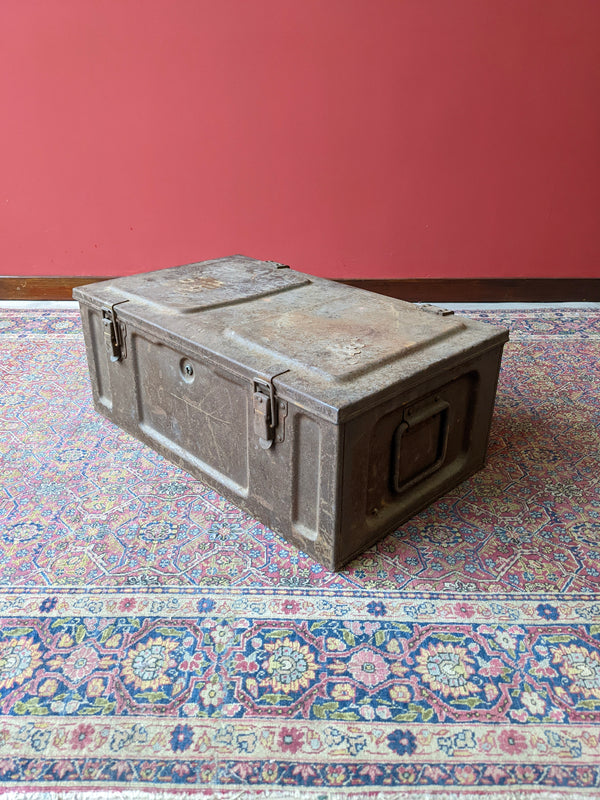 Vintage Military World War 2 Metal Storage Box